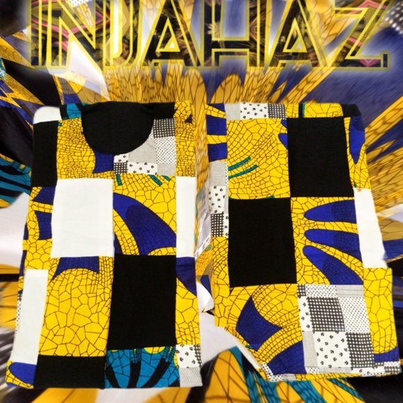 NEW Custom Made Patchwork 1 Of 1 Injahaz Set With Harem Pants "Coral Theme" - Picture 3 of 3